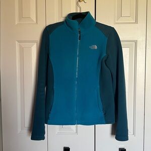 The North Face Women’s Dark Teal & Blue Full-Zip Fleece Jacket Women’s Small